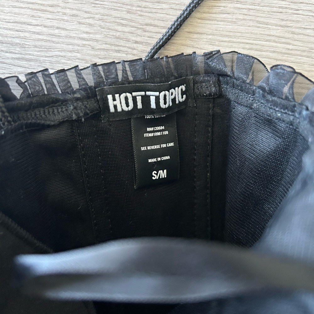 Goth Solar Corset w/ Lace Detail - Picture 5 of 5